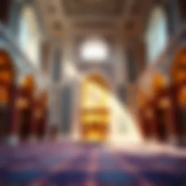Interior View of the Prayer Hall Interior view highlighting the grandeur of the prayer hall